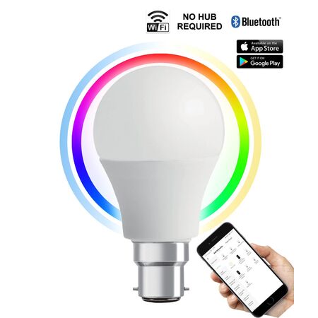 GLOBE LED SMART BC GLS 8W RGB TRI CCT 3K/4K/6K  (700-880LM)