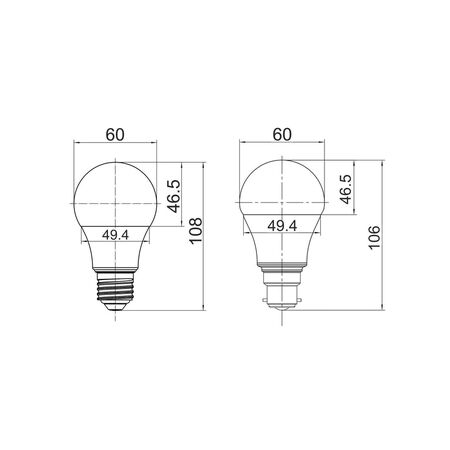 GLOBE LED SMART BC GLS 8W RGB TRI CCT 3K/4K/6K  (700-880LM)
