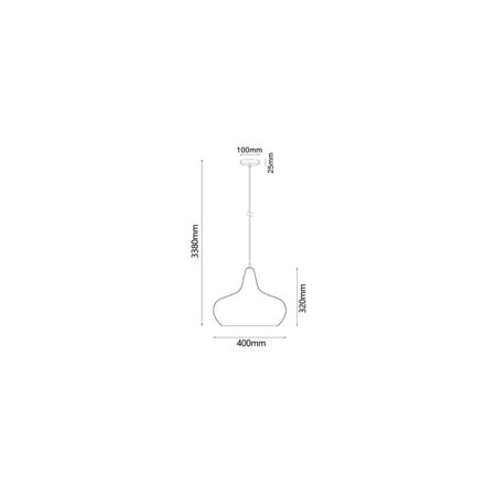 PENDANT ES Cherry Golden Oak WINE GLASS OD400mm