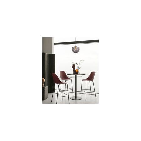 PENDANT ES Smoke Glass FlatTop Dome Ant.Brass Highlight OD220mm