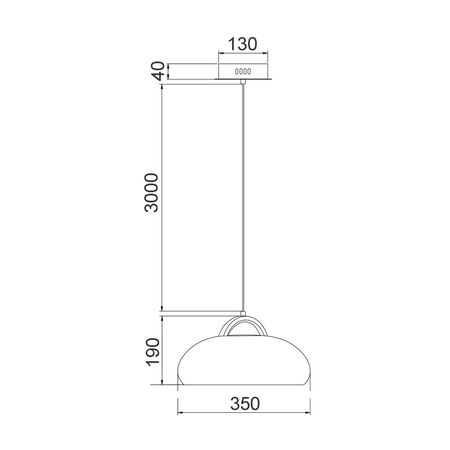 Pendant S/M LED Coffee Dome 8W Tri 3K/4K/6K 134 Lm