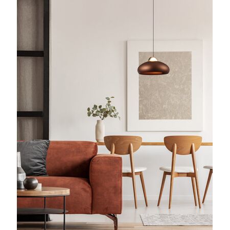 Pendant S/M LED White Dome 8W Tri 3K/4K/6K 312 Lm