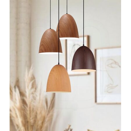PENDANT ES Cherry Golden Oak OBLONG OD250mm