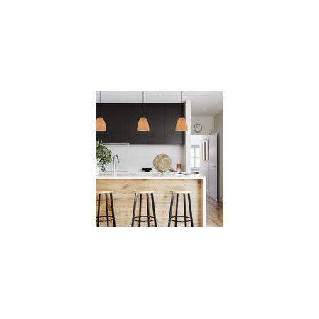 PENDANT  ES Black Walnut OBLONG OD250mm