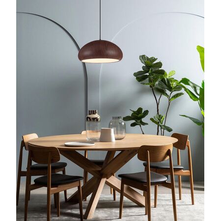 PENDANT ES Black Walnut DOME OD400mm