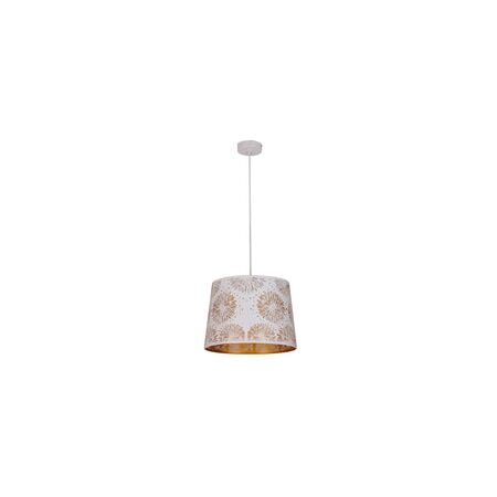 PENDANT ES 60W Blk w/Gold Interior Iron SLANTED w/Starburst Pattern OD350 x H250 mm