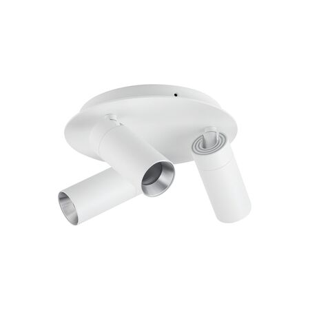 SPOT GU10 X 3 Outdoor Ceiling Adjustable Black IP54 RND Base OD240mm x H188mm