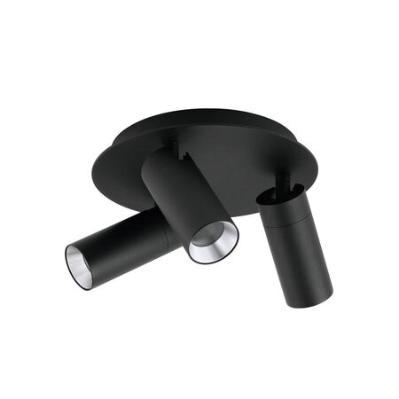 SPOT GU10 X 3 Outdoor Ceiling Adjustable White IP54 RND Base OD240mm x H188mm