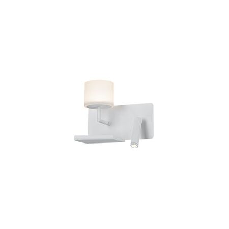 WALL Int City S/M 6W + 3W Reader Matt Wh w/Frosted Diff RIGHT