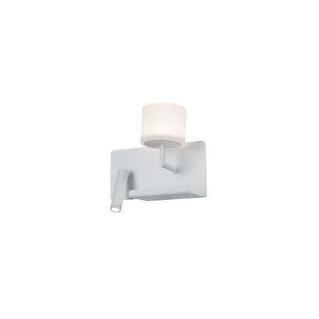 WALL Int City S/M 6W + 3W Reader Matt Wh w/Frosted Diff RIGHT