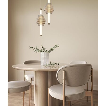 Pendant S/M LED Smokey Grey Spinning Top 5W Tri 3K/4K/6K 421 Lm