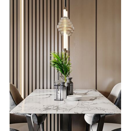 Pendant S/M LED Smokey Grey Spinning Top 5W Tri 3K/4K/6K 421 Lm