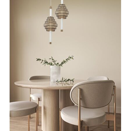 Pendant S/M LED Smokey Grey Spinning Top 5W Tri 3K/4K/6K 421 Lm