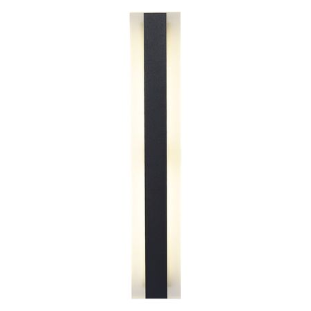 WALL S/M 32W RECT L1000mm LED TRI 860 Lm IP65 Black w/FR Diff 2YR