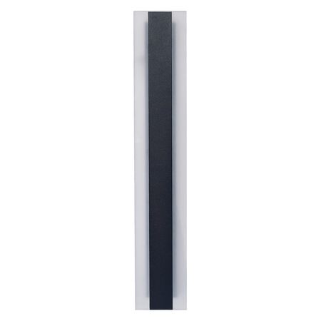 WALL S/M 32W RECT L1000mm LED TRI 860 Lm IP65 Black w/FR Diff 2YR