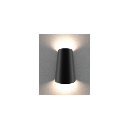 WALL S/M Up/Dn 11W LED TRI 378 Lm IP65 Cone Matt Wh Opal Diff