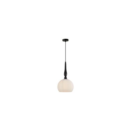 PENDANT ES 72W Large Frosted Wine Glass Ribbed w/Blk Highlight OD250 x H430mm