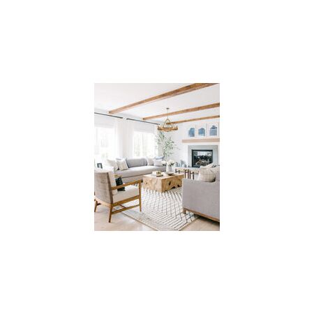 PENDANT SESx8 Medium OD862mm Candelabra Medium Oak Wood & Satin Brass Hardware