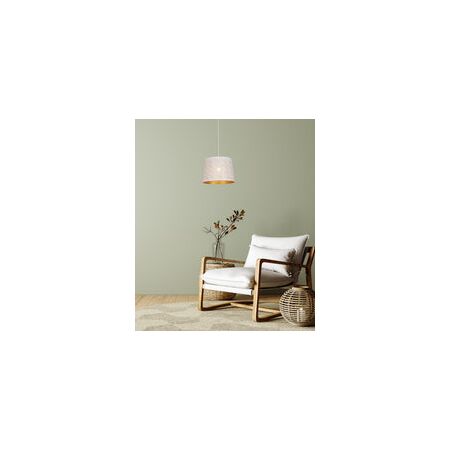 PENDANT ES 60W Wh w/Gold Interior Iron SLANTED w/Honeycomb Pattern OD350 x H250 mm