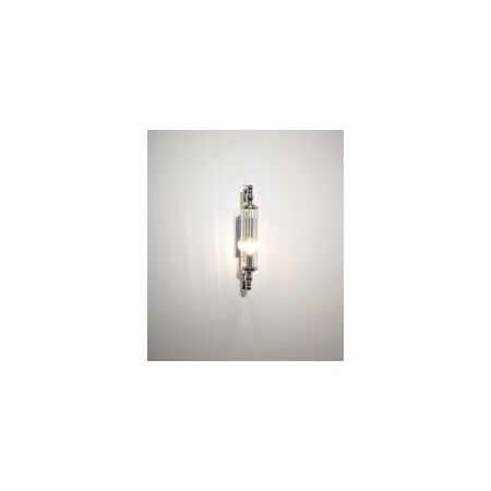 Wall Int S/M SES TUBULAR CLR Glass w/ Chrome Base