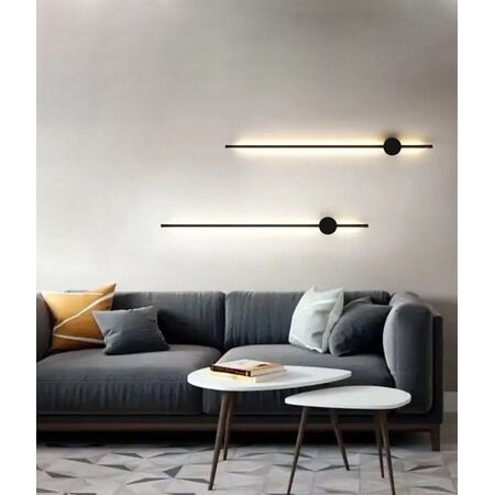WALL Int S/M 12W LINEAR RND Wh Dual CCT IP20 FR Diff L900 mm 910Lm