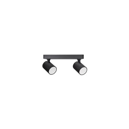 SPOT D/ADJ GU10 Blk IP20 RECT BAR L250mm x W75mm x H25mm