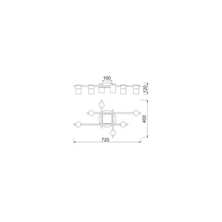 SPOT GU10 X 3 Interior Ceiling Brass OD510mm H120mm Adj