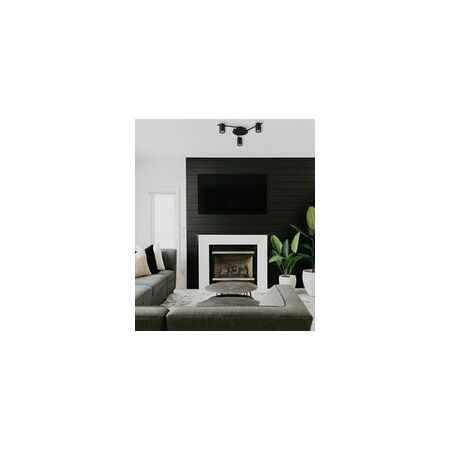 SPOT GU10 X 4 Interior Ceiling Matt  BLK OD520mm H120mm Adj