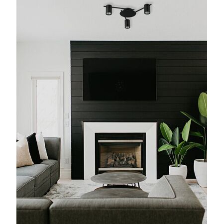 SPOT GU10 X 4 Interior Ceiling Matt  BLK OD520mm H120mm Adj