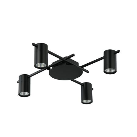 SPOT GU10 X 4 Interior Ceiling Matt  BLK OD520mm H120mm Adj
