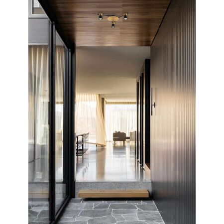SPOT GU10 X 6 Interior Ceiling Brass & Matt Blk OD720mm H120mm Adj