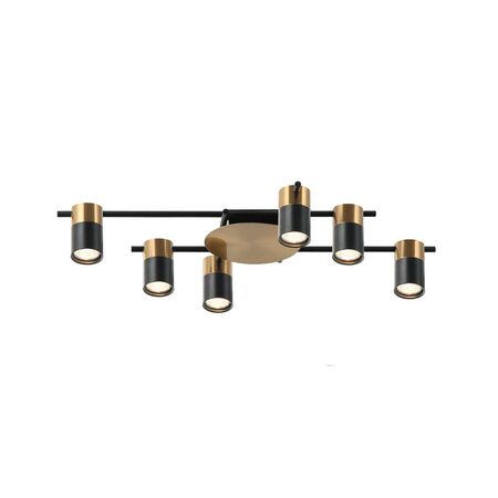 SPOT GU10 X 4 Interior Ceiling Brass & Matt Blk OD520mm H120mm Adj