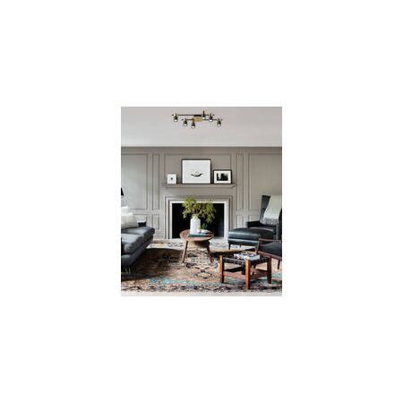 SPOT GU10 X 4 Interior Ceiling Brass & Matt Blk OD520mm H120mm Adj