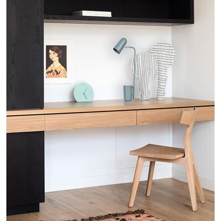 TABLE SES Matt Blue ELLIPSE OD160mm Adj with Storage