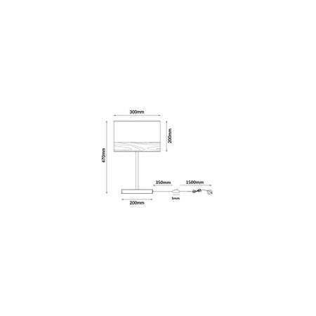 TABLE ES MED Blk Cloth RND OD300mm w/Wood Veneer Trim