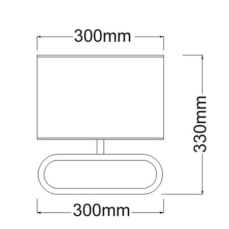 TABLE ES Wh Cloth OVAL OD100mm w/Blonde wood
