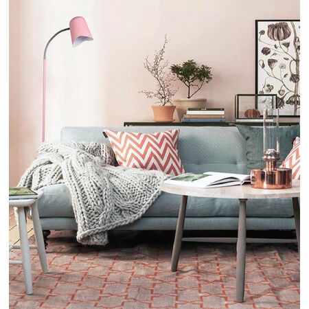 FLOOR ES Matt Pink ELLIPSE H1545mm Adj w/wave edge