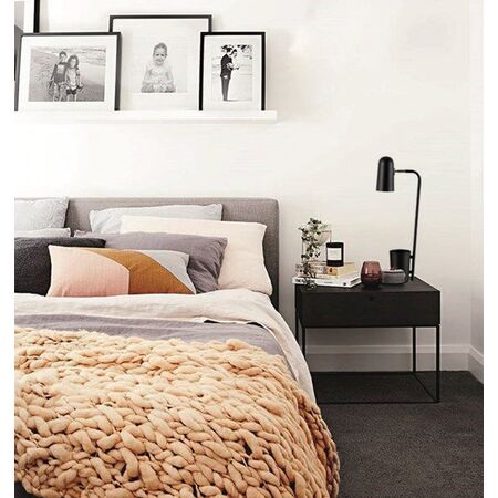 TABLE SES Matt Grey ELLIPSE OD160mm Adj with Storage