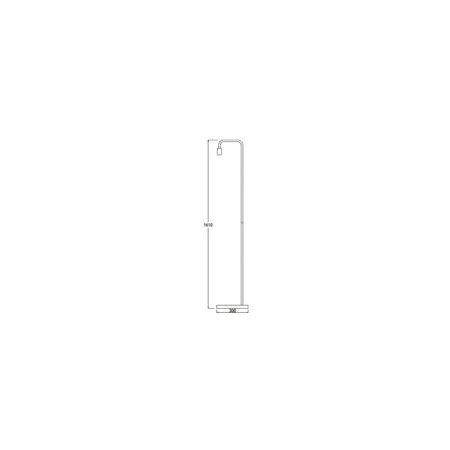 FLOOR ES Cop HOOK H1610mm w/blonde wood