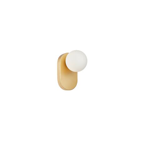 Wall Int S/M G9 Round Opal Diffuser w/ Oblong Gold Base