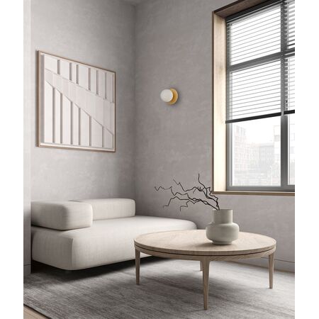 Wall Int S/M G9 Round Opal Diffuser w/ Round Gold Base