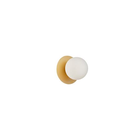Wall Int S/M G9 Round Opal Diffuser w/ Round White Base