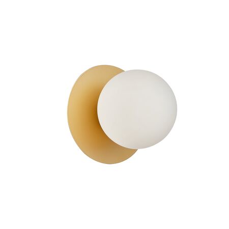 Wall Int S/M G9 Round Opal Diffuser w/ Round Black Base