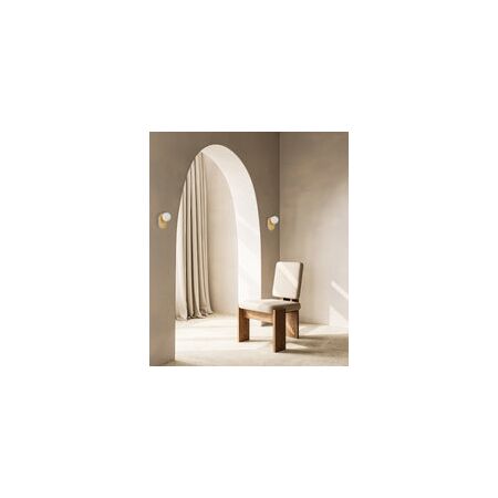Wall Int S/M G9 Round Opal Diffuser w/ Oblong White Base