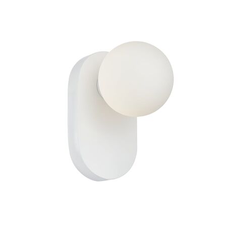 Wall Int S/M G9 Round Opal Diffuser w/ Oblong White Base