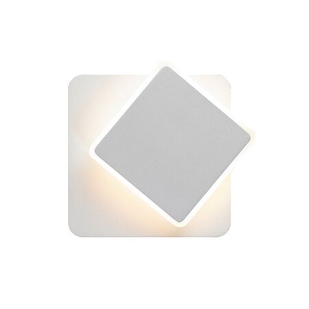 WALL Int S/M City 6W Square Rotatable Wh Dim Tri 3K/4K/5.7K 328 Lm