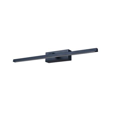 WALL Int S/M 8W LINEAR Ant Brass Tri Dim FR Diff L365 mm 762Lm
