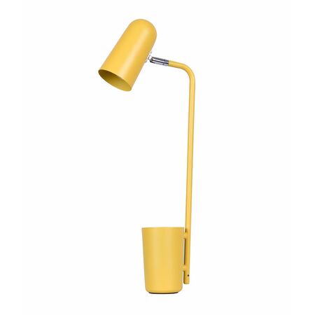 TABLE SES Matt Yellow ELLIPSE OD160mm Adj with Storage