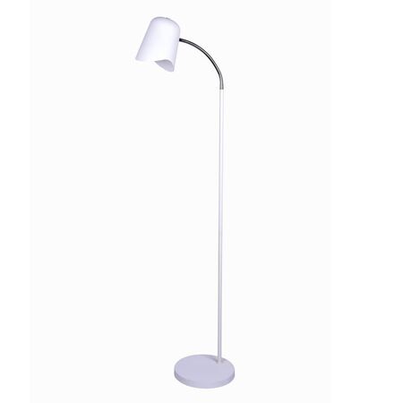 FLOOR ES Matt Wh ELLIPSE H1545mm Adj w/wave edge
