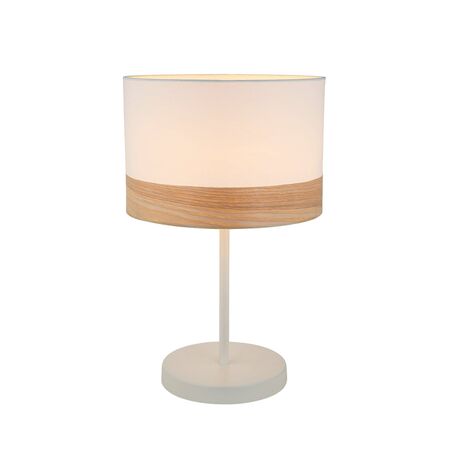 TABLE ES MED Blk Cloth RND OD300mm w/Wood Veneer Trim